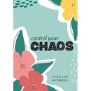 Control Your Chaos To-Do List Notebook: 120 Pages Lined Undated To-Do List Organizer with Priority Lists (Medium A5 - 5.83X8.27 - Flower Abstract)