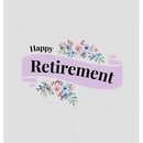 Happy Retirement Guest Book with lined pages (hardback)