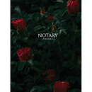 Notary Journal: Public Record Book for Women, Logbook for Notarial Acts, 390 Entries, A4, Red Roses Cover
