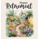 Happy Retirement Guest Book with lined pages (hardback)
