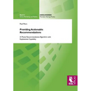 Providing Actionable Recommendations