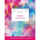 Adult Coloring Journal: Debtors Anonymous (Turtle Illustrations, Rainbow Canvas)