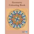 Geometry Colouring Book: Relaxing Colouring with Coloured Outlines and Appendix of Virtue Cards