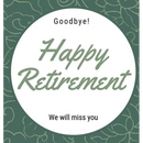 Happy Retirement Guest Book (Hardcover): Guestbook for retirement, message book, memory book, keepsake, retirement book to sign