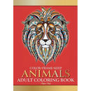 Color Frame Keep. Adult Coloring Book ANIMALS: Relaxation And Stress Relieving Lions, Pandas, Elephants, Birds, Dogs, Cats And More