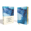 Niv, Artisan Collection Bible, Cloth Over Board, Blue, Art Gilded Edges, Red Letter Edition, Comfort Print