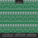 Christmas Pattern Scrapbook Paper Pad 8x8 Decorative Scrapbooking Kit for Cardmaking Gifts, DIY Crafts, Printmaking, Papercrafts, Green Knit Ugly Swea