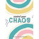 Control Your Chaos To-Do List Notebook: 120 Pages Lined Undated To-Do List Organizer with Priority Lists (Medium A5 - 5.83X8.27 - Blue Abstract)