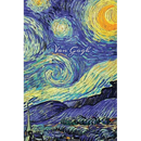 Van Gogh: Starry Night Painting, Hardcover Journal Writing Notebook Diary with Dotted Grid, Lined, Blank, Vintage Paper Style Pages