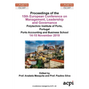 ECMLG19 - Proceedings of the 15th European Conference on Management, Leadership and Governance
