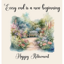 Happy Retirement Guest Book with lined pages (hardback)
